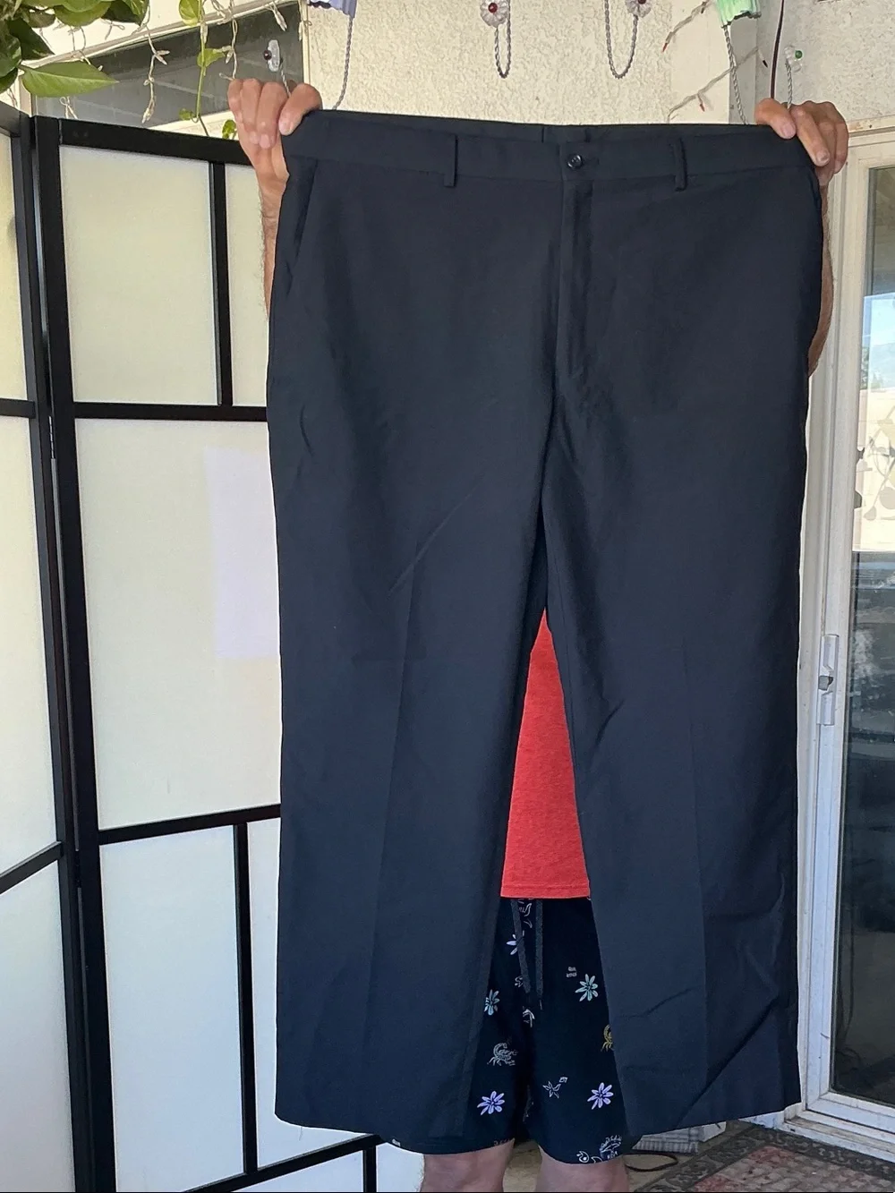 Men's Black Alfani Dress Pants - Classic Straight Fit